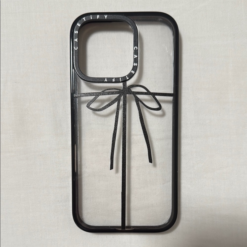 Casetify Black Bow Phone Case for iPhone 16 pro
